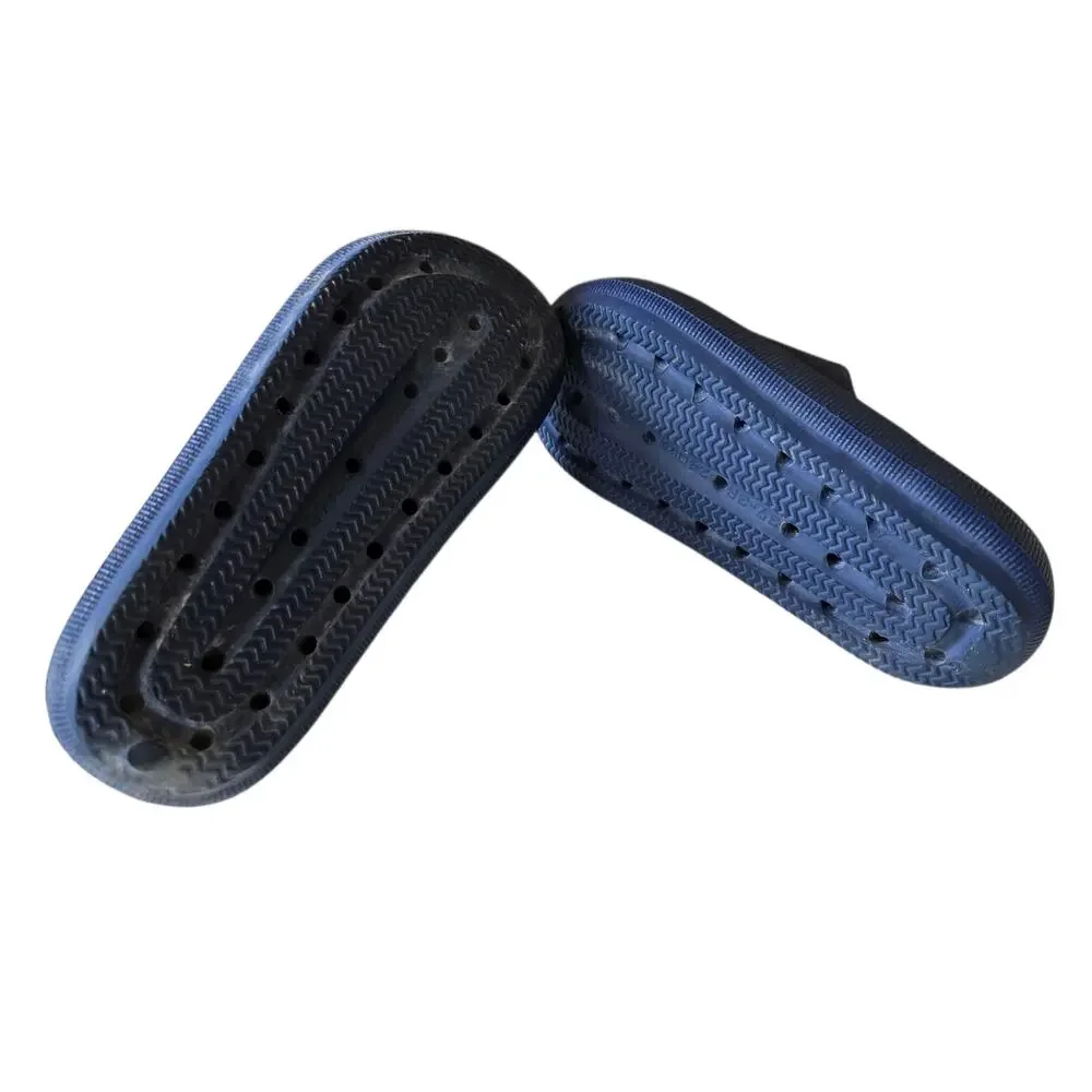 Joomra Pillow Non Slip Comfortable Navy Slides Sandals Size 7-7.5